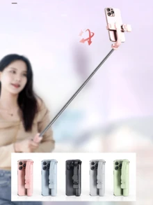 1 pieza Palo de selfie portátil de 170 cm/67 pulgadas con control remoto inalámbrico y luz, trípode de teléfono extensible y portátil con control remoto, compatible con iPhone 15/14 Pro Max/13/12/11, Android Smartphone, negro/rosa/blanco, para fotografía y grabación de video, para transmisión en vivo, vacaciones de verano, viajes, actividades al aire libre, transmisión en vivo, equipo estable de grabación y vlogging