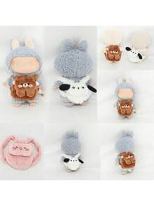 1 套 15-17 厘米 娃娃衣服、背包配件套装、 衣服和配饰、Labobo 小雕像、第 1 代、第 2 代、第 3 代、仅配件