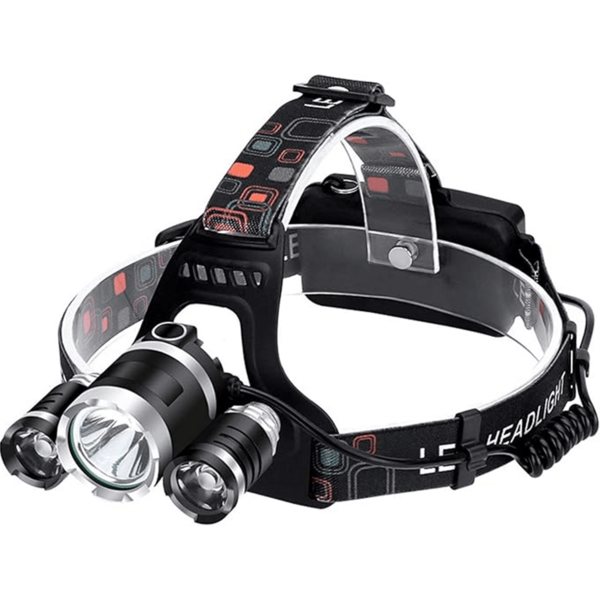 LED Rechargeable Headlamp, Super Bright Head Lamp Flashlight,90° Adjustable, Battery Powered 4 Modes IPX4 Waterproof Headlamps For Adults Kids Outdoor Hunting Hiking Camping Fishing Running