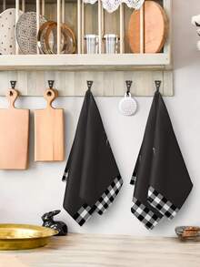 2pcs/4pcs/12pcs Halloween Cute Cat Pattern Kitchen Towels, Halloween Ghost Car Pattern Bathroom Towels, Halloween Outdoor Party Towels, Halloween Home Decor, Halloween Kitchen Decor, Modern Style, Quick Drying, Super Soft Microfiber Material, Rectangular, 15.75IN*23.62IN/40*60CM Digital Printing Pattern, Suitable For Outdoor Party Decoration, Halloween Holiday Gifts