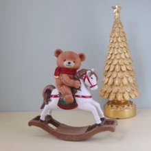 1 Resin Santa Claus Statue, Christmas Tree, Gingerbread House Desktop Decoration Ornament, Winter Gift, Christmas Atmosphere Decoration, Handicrafts, Children's Gift Home Decor Christmas Decorations Room Decor