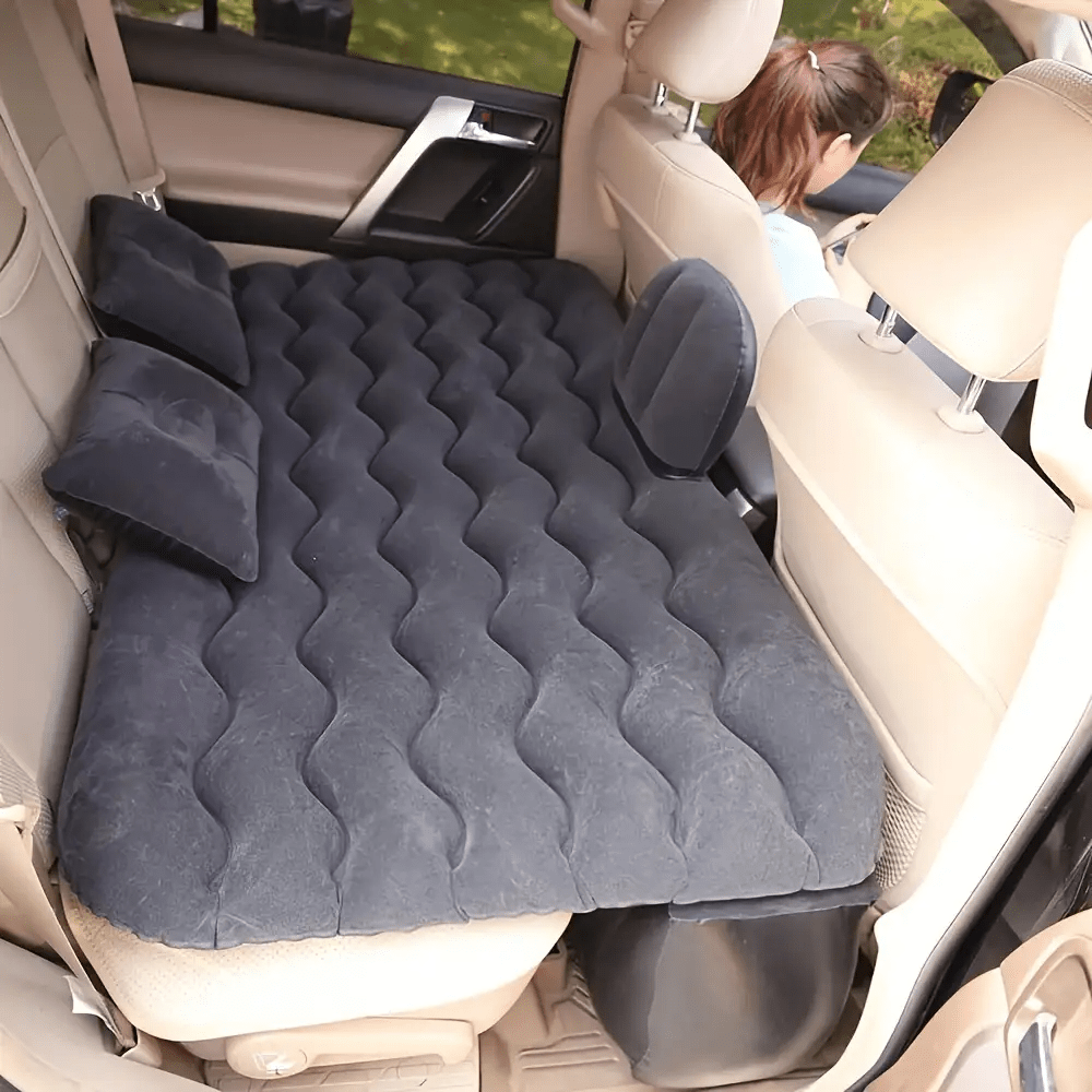 Portable Inflatable Car Mattress, Instantly Transforms Backseat Into Comfortable Bed, Travel & Camping Essential