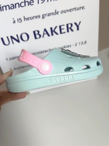 Kids Slippers, Toddler Breathable Sandals, Boys Girls Anti-Slip Soft Bottom Indoor Closed Toe Cartoon Slides - Baby Blue - View 6