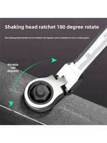 10mm 快速汽车维修工具，多尺寸 72 齿旋转头花键棘轮扳手