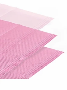 25 tapetes de mesa descartáveis para nail art, pretos/rosa, almofadas dobráveis de 3 camadas, tapete à prova d'água para nail art, tapetes sanitários de mesa, ferramentas para nail art