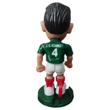 Cabezón coleccionable Edson Álvarez Selección Mexicana Qatar 2022 figura edición exclusiva accesorio decorativo colección fútbol fan México mundial original regalo especial arte deportivo calidad premium - Verde - Ver 4