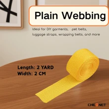 1pc PP Webbing Canvas Polyester Ribbon, Suitable For Backpack Binding, Bag Crafts DIY, Belt Bags, Pet Supplies