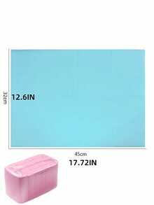 25 tapetes de mesa descartáveis para nail art, pretos/rosa, almofadas dobráveis de 3 camadas, tapete à prova d'água para nail art, tapetes sanitários de mesa, ferramentas para nail art