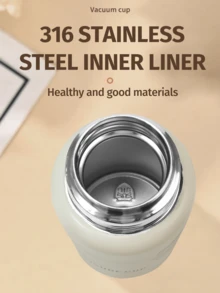 1 pieza Vaso aislado al vacío de acero inoxidable SUS316 de 450ml para uso en exteriores, con taza de bebida desmontable, retención de temperatura durante 24 horas, tapa hermética de apertura con una sola mano, duradero para bebidas frías, café, té, camping, senderismo, viajes, hogar y oficina, regalo ideal para actividades al aire libre, viajes por carretera, entusiastas del aire libre, artículo esencial de verano para beber, disponible en 4 colores - Multicolor - Ver 6