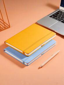 1件优质A5耐用笔记本多色200张道林纸线装记事本创意领带小清新女生文艺青春日记办公会议记录必备本子手账本商务绑带PU笔记本学生文具