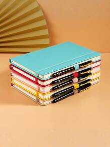 1件优质A5耐用笔记本多色200张道林纸线装记事本创意领带小清新女生文艺青春日记办公会议记录必备本子手账本商务绑带PU笔记本学生文具