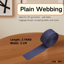 1pc PP Webbing Canvas Polyester Ribbon, Suitable For Backpack Binding, Bag Crafts DIY, Belt Bags, Pet Supplies