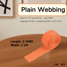 1pc PP Webbing Canvas Polyester Ribbon, Suitable For Backpack Binding, Bag Crafts DIY, Belt Bags, Pet Supplies