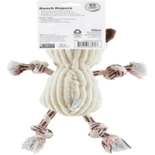 Outward Hound Scrunch Bunch Duck Interactive Plush Squeaky Dog Tug Toy - Xanh và trắng - Xem 3