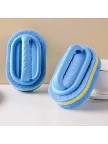 Powerful Sponge Brush, Suitable For Cleaning Many Purposes, Including Bathrooms, Kitchens And Floors, And Efficiently Cleaning Oil Stains On Bathtubs, Tiles, Stoves And Glasses. Magic Cleaning Sponge For Kitchen & Bathroom Surfaces, Glass, Walls, Toilet & Cerami. - Multicolor - View 1