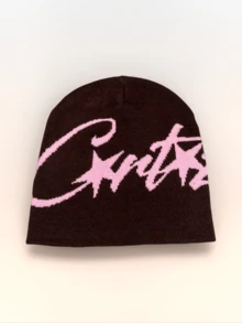 Handmade Punk Rock Motorcycle Riding Personalized Balaclava Knit Hat, Unisex Streetwear Hip Hop Hat For All Seasons, Glow-In-The-Dark Skeleton Finger Knit Hat For Halloween, Autumn/Winter, Unisex Street Hip Hop Personalized Warm Ear Protection Cold-Proof Hat