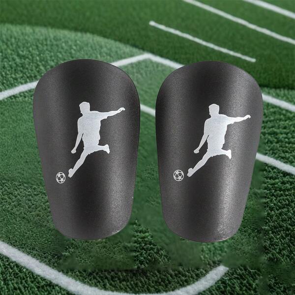 1 par de protetores de perna de futebol mini número protetores de panturrilha para adultos protetores de almofada de ajuste estável e duráveis