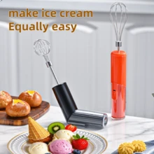 Foldable Cake Mixer With 2 Stainless Steel Beaters, Cordless Egg Whisk, 1200mAh Battery, Suitable For Mixing Eggs, Coffee, Milk And Other Liquids In Various Containers, Convenient Breakfast Supplies, Family Dinner Supplies, Party Supplies