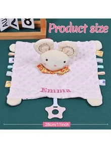 قطعة واحدة هدية شخصية مخصصة، هدية مطرزة شخصية، هدية استحمام مخصصة، هدية شخصية محايدة، لعبة دمية ناعمة وجميلة مناسبة للأطفال الرضع من الجنسين، بأسلوب عصري ونظيف وملون، عناصر جميلة قابلة للتخصيص، قطعة فريدة للجمع، هدية مثالية للطفل، البنت، الابن