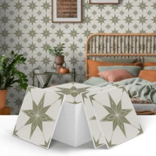 Star Pattern Tile Sticker, Peel & Stick Backsplash Wall Tile Sticker, Self-Adhesive Waterproof Removable Wall Decal For Home Decor, Ornaments, Sticker Tiles, Sticker Decorations, Adhesive Stickers, Decorative Sticker Set