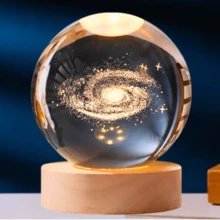 Decorative Lamp For Cozy Bedroom Crystal Ball Table Lamp Globe Decoration Luxury - Astronaut - View 5