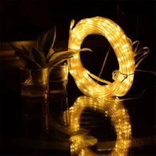 1pc Solar Powered LED String Lights, Tubular Rope Fairy Garden Lights, Outdoor Garden Decoration, 3 Sizes: 866.14in/472.44in/275.59in, Halloween Decorative Lights - Multicolor - View 14