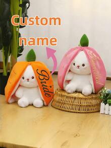 قطعة واحدة دمية ناعمة قابلة للتحويل إلى 3 أشكال مختلفة، دمية أرنب قابلة للعكس، هدية مثالية لجميع الأعمار، للأولاد والبنات. تعزز القدرة التفاعلية، مناسبة لهدايا أعياد الميلاد والمناسبات.