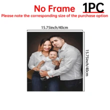1幅可定制框装帆布艺术照片，家居装饰 - 个性化墙面挂饰，松木框，适用于客厅、卧室、家庭办公室 - 时尚主题艺术画，周年纪念、宠物、情侣帆布墙画，可选画框，多功能，装饰性强，适用于茶室、家居、花园、办公室，周年纪念、情人节、母亲节、生日、父亲节、毕业典礼、婚礼、乔迁、圣诞节装饰，高品质