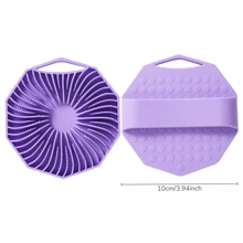 Silicone Body Scrubber, Gentle Exfoliating Brush, Deep Cleansing And Massage Tool, Ergonomic Handle, 10cm 3.94 Inch For Skin Renewal
