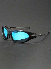 1 par de gafas de moda con montura de piloto para hombres, con bisagras de metal, adecuadas para vacaciones, viajes, playa, conducción, vacaciones y uso diario