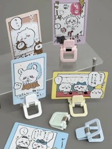 4件套多功能方形夹，迷你便签文件夹，票据夹，长尾夹，试卷夹，文件收纳夹，学校用品，办公用品 - 均碼 - 查看 6