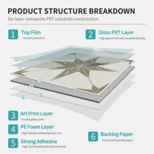 Star Pattern Tile Sticker, Peel & Stick Backsplash Wall Tile Sticker, Self-Adhesive Waterproof Removable Wall Decal For Home Decor, Ornaments, Sticker Tiles, Sticker Decorations, Adhesive Stickers, Decorative Sticker Set