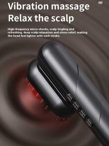 Four In One Electric Hair Department Massage Comb, Electric Beauty Instrument, With Vibration And Negative Ion Spray – Multi-Functional Scalp Brush, Moisturizing And Protecting Hair, Reducing Dryness And Rashness, Ergonomic Design, Comfortable To Use