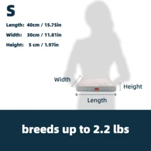 1 chiếc đệm nằm cho thú cưng bằng mút hoạt tính với lớp đệm mút bên trong và vỏ lông ngắn mềm mại có thể tháo rời và giặt được. Đệm nằm cho chó chống thấm nước, có chức năng chỉnh hình, thích hợp cho chuồng, đáy chống trượt, dành cho chó mèo cỡ lớn, cỡ trung bình và nhỏ, sử dụng được trong mọi mùa. - Màu Xám nhạt - Xem 9