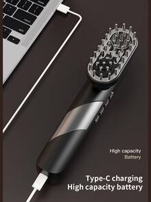 Four In One Electric Hair Department Massage Comb, Electric Beauty Instrument, With Vibration And Negative Ion Spray – Multi-Functional Scalp Brush, Moisturizing And Protecting Hair, Reducing Dryness And Rashness, Ergonomic Design, Comfortable To Use