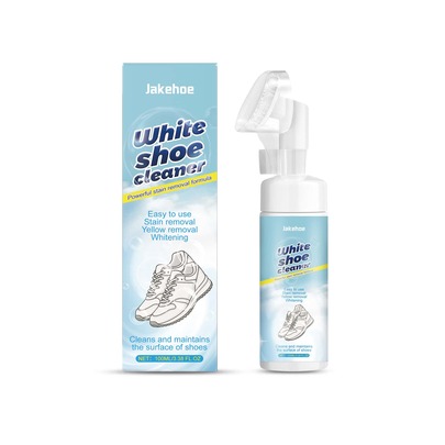 Jakehoe White Shoes Mousse Cleaner White Shoes Yellow Stains Clean Anti-Oxidation Does Not Damage The Shoe Surface Cleaning Agent