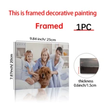 1幅可选画框创意帆布印刷海报，可定制照片打印，个性化照片帆布墙画，情人节装饰，艺术壁画，可用作礼物、纪念品，装饰浴室、卧室、走廊，是理想的家居装饰品，画框可选，值得珍藏的纪念品，家居装饰礼品，秋季装饰