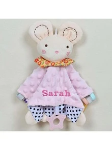 قطعة واحدة هدية شخصية مخصصة، هدية مطرزة شخصية، هدية استحمام مخصصة، هدية شخصية محايدة، لعبة دمية ناعمة وجميلة مناسبة للأطفال الرضع من الجنسين، بأسلوب عصري ونظيف وملون، عناصر جميلة قابلة للتخصيص، قطعة فريدة للجمع، هدية مثالية للطفل، البنت، الابن