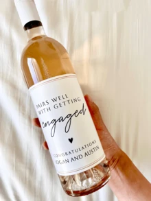 1/3/5pcs Custom Photo Wine Label, Personalized Bottle Sticker, Engagement, Wedding, Anniversary Gift, Champagne Label - Multicolor - View 5