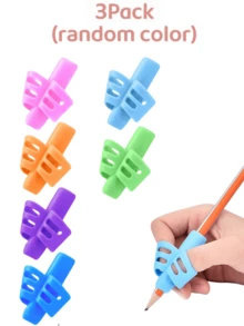 مسك القلم لتصحيح قبضة الكتابة، قابل للتدريب على تصحيح الوضعية، أداة مساعدة للكتابة للاحتياجات الخاصة، لاستخدامها في المكتب والمدرسة والرسم والطلاب والأقلام والقرطاسية ولوازم المكتب وتصحيح قبضة الأطفال على الكتابة، أداة مساعدة للكتابة للأطفال ذوي الاحتياجات الخاصة، مكتب - متعدد الألوان - مشاهدة 27