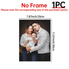 1幅可定制框装帆布艺术照片，家居装饰 - 个性化墙面挂饰，松木框，适用于客厅、卧室、家庭办公室 - 时尚主题艺术画，周年纪念、宠物、情侣帆布墙画，可选画框，多功能，装饰性强，适用于茶室、家居、花园、办公室，周年纪念、情人节、母亲节、生日、父亲节、毕业典礼、婚礼、乔迁、圣诞节装饰，高品质