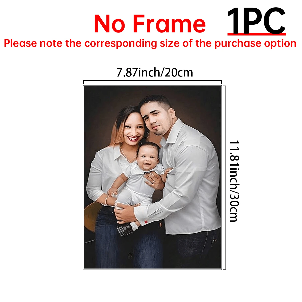 1Pc Customizable Framed Canvas Art Photo Print For Home Decor - Personalized Wall Hanging With Pine Wood Frame For Living Room, Bedroom, Home Office - Fashion-Themed Art Print For Anniversary, Pet, Couple Canvas Wall Art, Optional Frame, Multi-Functional, Ornamental, Tea Room, Home, Garden, Office, For Anniversaries, For Valentine's Day, For Mother's Day, For Birthdays, For Father's Day, For Graduation, For Weddings, For Housewarming,Xmas Decoration,High-Quality - Multicolor - View 17