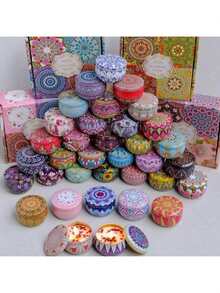 Fragrance Candle Set, Ideal Gift For Family, Friends, Women, Mothers, Girlfriends And Wives. Variety Of Scents, Colorful Aromatherapy Candle Jars, Smokeless Scented Candles. Christmas, New Year, Birthday Commemorative Gift Set, Home & Room Decor - Multicolor - View 6