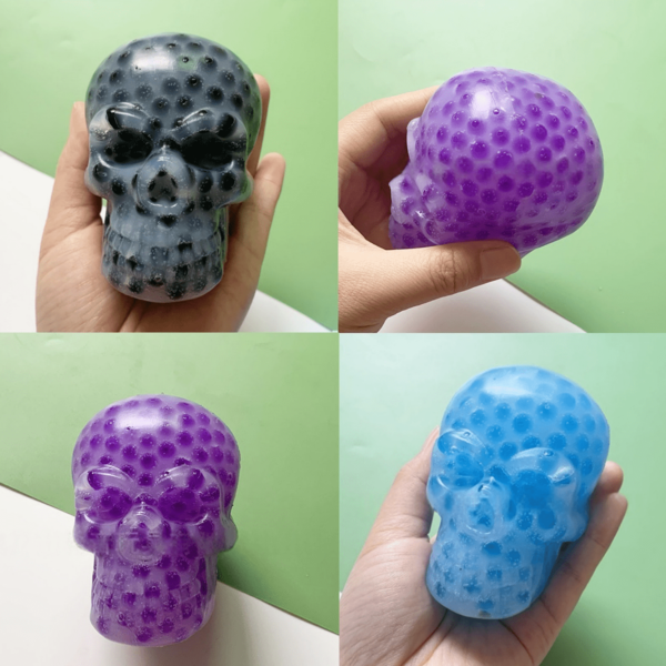 1/5pcs Halloween Toys Tpr Skull Pimple Squeezing Toy Stress Relief 5pcs Squeeze Beads Toys , Beads Popping Toy, Elasticity Squeeze Beads Toys Stress Relief , Squeeze Pimple Toys, Fidget Toys, Squeeze Toys,Sensory Toys , Irritability Toys, For Relaxation, Hand Exercise Toys,Suitable For,Birthday, Party Favours,Soft ,Party Bag Fillers Toys
