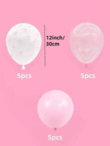 60/30/15/3Pcs 12inch Pink Latex Bow Balloons For Bachelorette Decorations, Bow Theme Birthday Party, Bridal Engagement Decor, Coquette Cute Supplies
