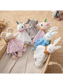 قطعة واحدة هدية شخصية مخصصة، هدية مطرزة شخصية، هدية استحمام مخصصة، هدية شخصية محايدة، لعبة دمية ناعمة وجميلة مناسبة للأطفال الرضع من الجنسين، بأسلوب عصري ونظيف وملون، عناصر جميلة قابلة للتخصيص، قطعة فريدة للجمع، هدية مثالية للطفل، البنت، الابن