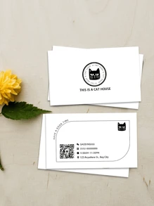 [Custom] 500pcs/1000pcs, Customized Business Cards/Cards, Image Customization, Business Cards, Customized Images, Christmas Gifts, Personalized Business Cards, Customized Small Cards, Desktop Cards, Thank You Cards, Invitation Cards, Business Cards, Water-Resistant Surface.,Desert Fall Cozy