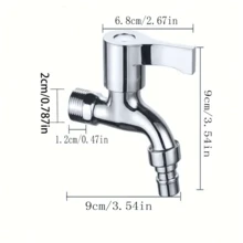 Multifunctional 304 Stainless Steel Faucet - Quick Connect For Washing Machine, Kitchen And Bathroom, Outdoor Garden