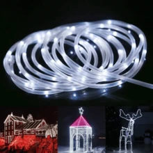1pc Solar Powered LED String Lights, Tubular Rope Fairy Garden Lights, Outdoor Garden Decoration, 3 Sizes: 866.14in/472.44in/275.59in, Halloween Decorative Lights - Multicolor - View 17