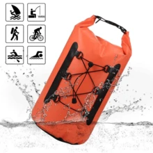 1pc Waterproof Backpack. Waterproof Bag, Dry Bag, Waterproof Beach Bag, Waterproof Dry Bag For Boating, Lightweight Dry Storage Backpack With Mesh Pocket, Suitable For Hiking, Camping, Boating, Adventure And Daily Use, Waterproof PVC Dry Bag With Roll Top Closure For Swimming, Kayaking, Rafting, Fishing, Keeps Gear Dry - Multicolor - View 5